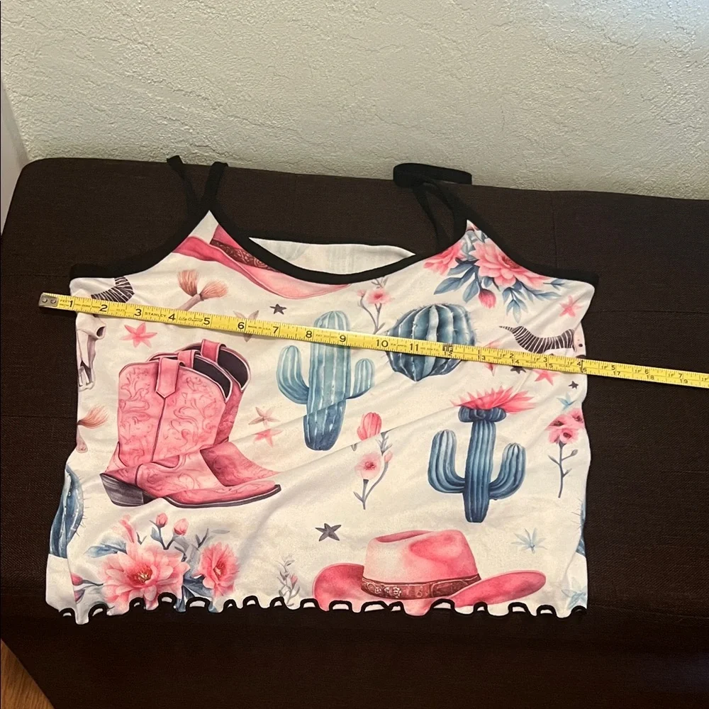 #1297=Cactus & Cowboy Hat One Piece Set Pj - Picture 5 of 12